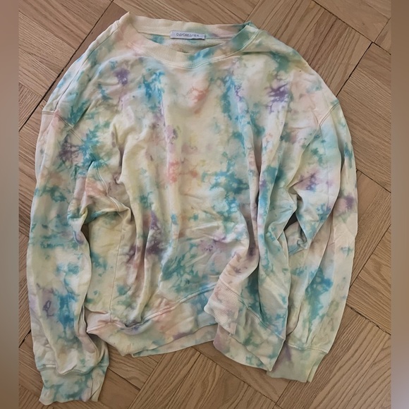 Spring Bubble Tie Dye Oversized Sweatshirt in Spring Bubble Tie Dye - Picture 4 of 7